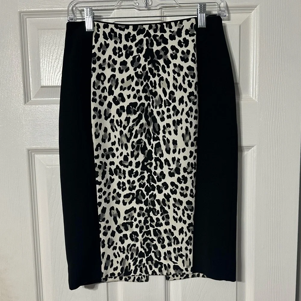 NWT White House Black Market Leopard Print Pencil Skirt - Picture 1 of 14